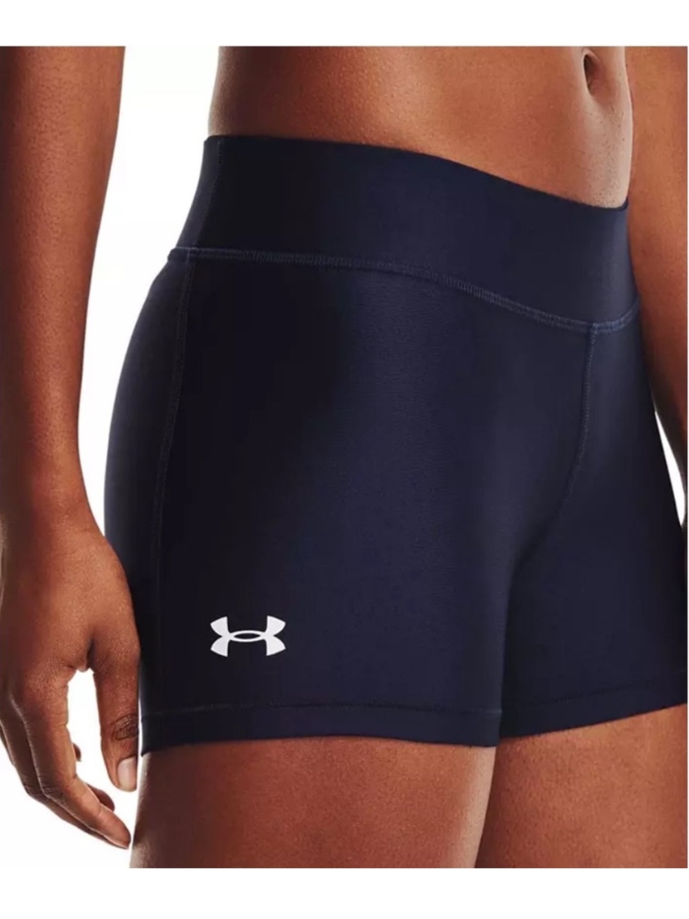 Under Armour Women's Compression HeatGear 3" Shorty Shorts / Spandex - Navy